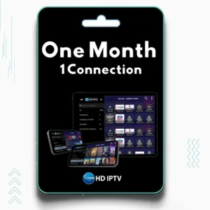 Xtreme HD IPTV subscription plan for one month on a single device, featuring HD and 4K channels, live TV, and on-demand content.